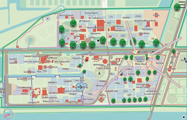 Location of Hardware Hacking Area Village